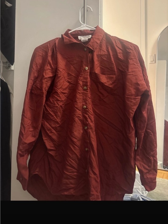 Banana Republic Tops - Banana Republic Rust-Red Button Shirt